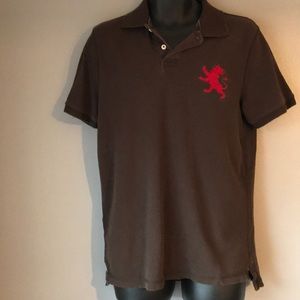 Men’s Express  brown classic polo (old look)